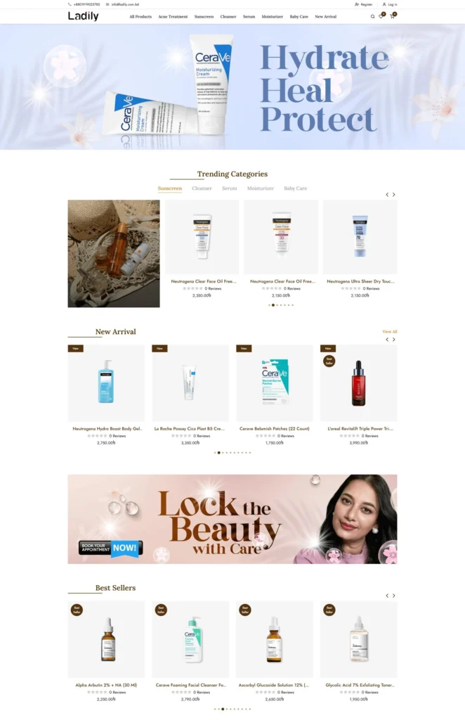 Ladily website image