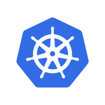 Kubernetes container orchestration logo