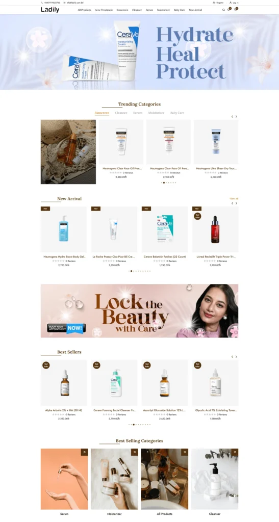 Ladily website image