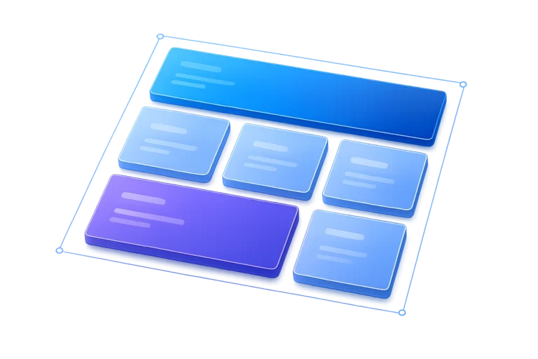 CSS Grid layout guide showing responsive rows columns and subgrid