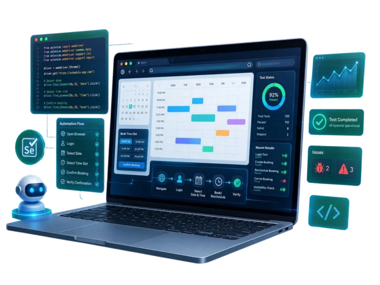 Selenium Test Automation for Scheduling Systems