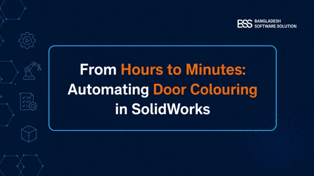 SolidWorks macro automating door colour assignments across assemblies