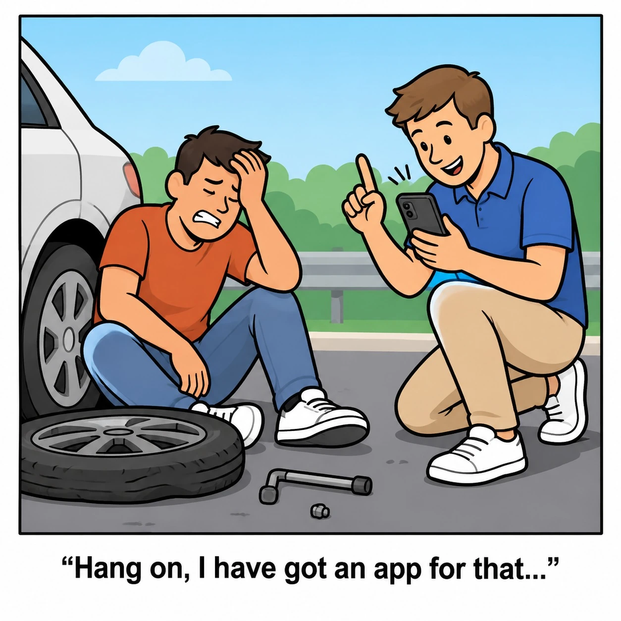 people searching solution in mobile phones