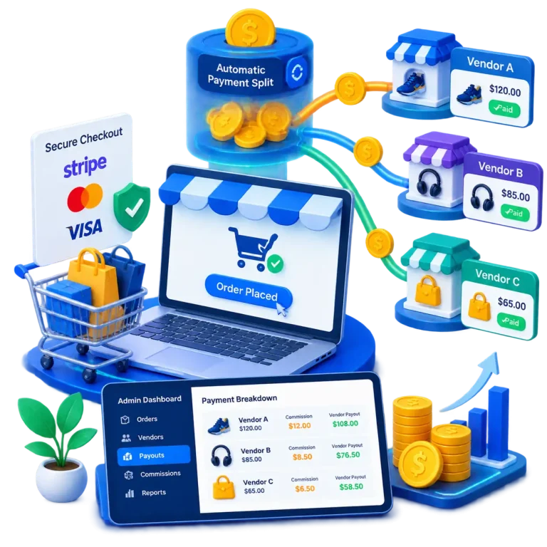 How to manage multivendor marketplace payments